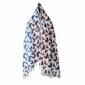 Butterfly Print Large Scarf